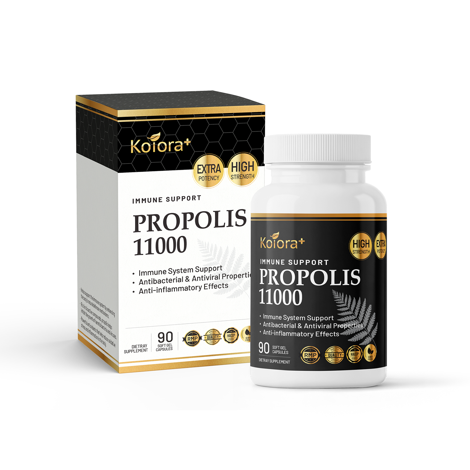 high strength koiora propolis capsules for immune support and antioxidant protection