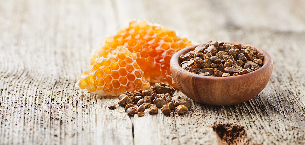 bee propolis extract close up natural antibacterial compound